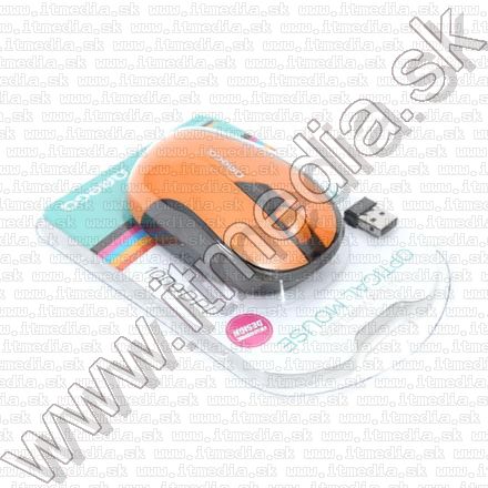 Image of Omega Optical Mouse WIRELESS (OM 415) 1000dpi Orange-Black (IT10887)